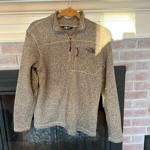 North Face quarter zip fleece mens large